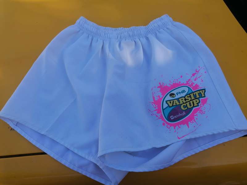 White Varsity Cup Rugby Shorts