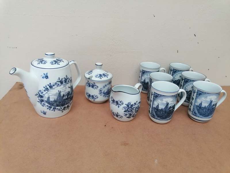 Delft blauw Holland coffee set