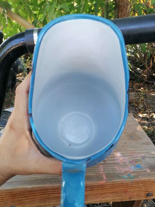 Vintage Enamel blue jug
