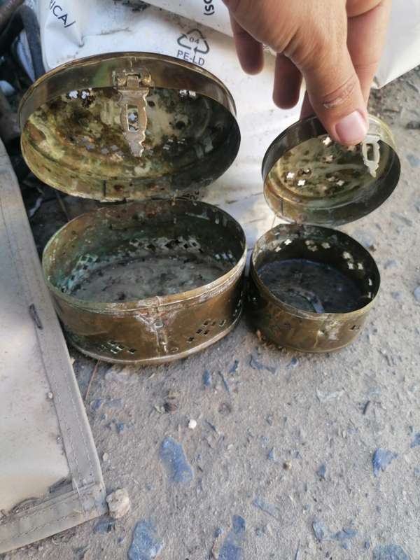 Vintage brass holders