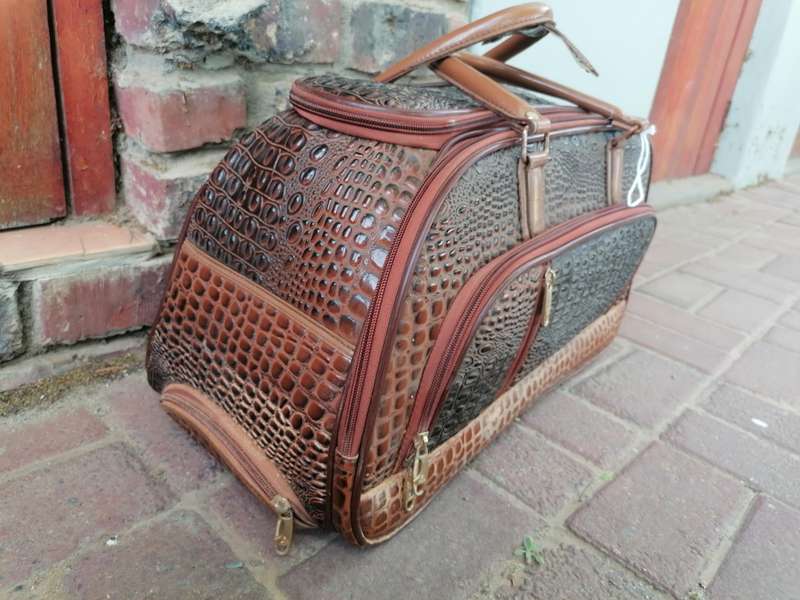 Vintage Faux leather Duffel bag