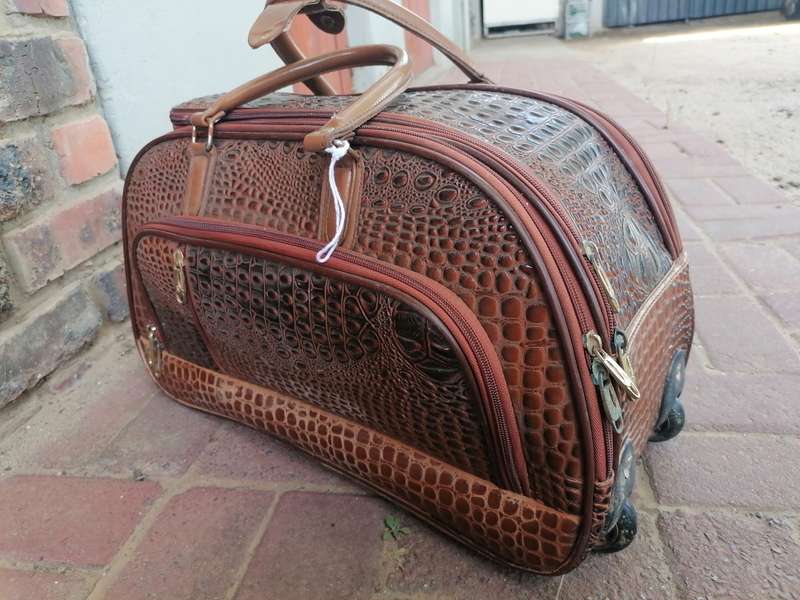 Vintage Faux leather Duffel bag