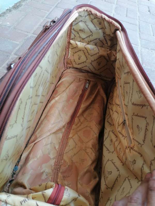 Vintage Faux leather Duffel bag