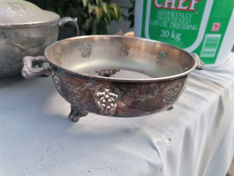 vintage Towle silver-plated soup bowl or tureen with a lid