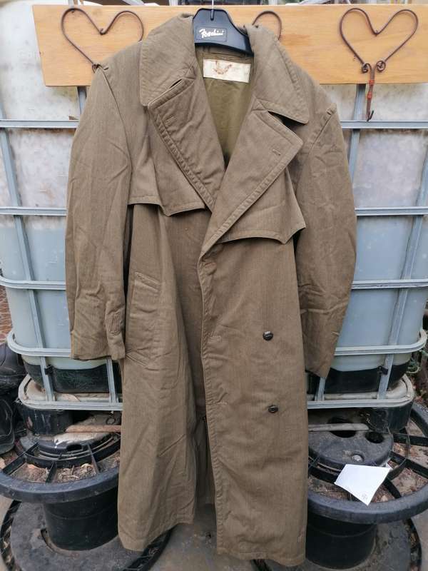 SADF military trench coat with Springbok buttons