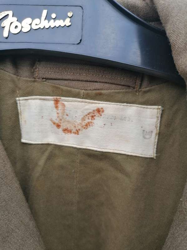 SADF military trench coat with Springbok buttons