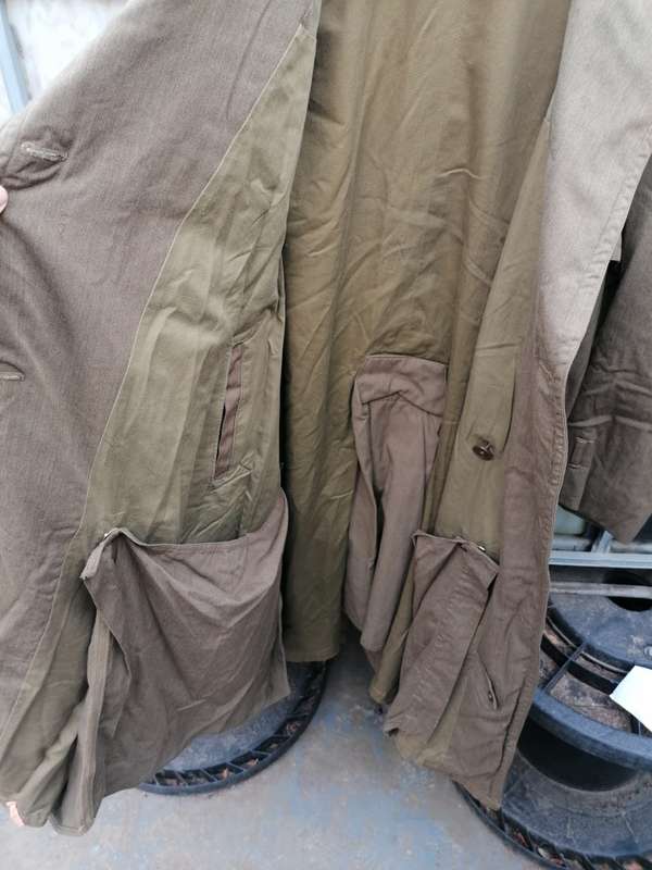 SADF military trench coat with Springbok buttons