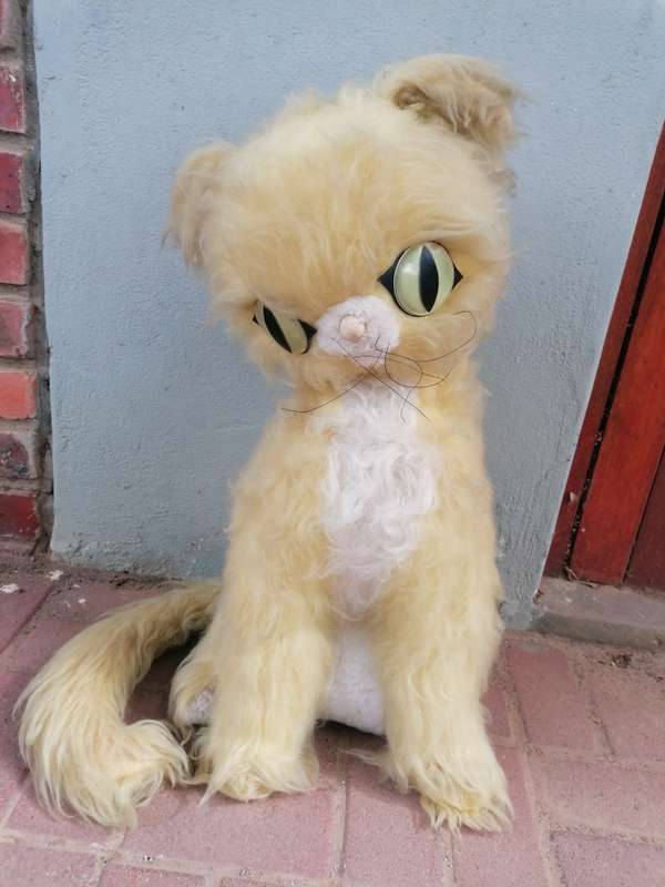 Large vintage teddy cat