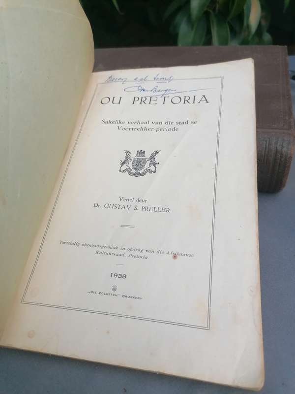 OU PRETORIA GUSTAV PRELLER 1938