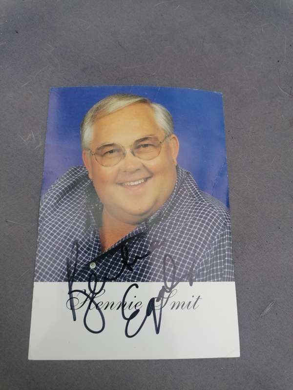 Bennie Smit signed photo