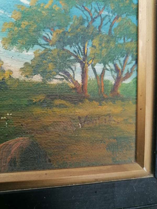 Antique framed painting