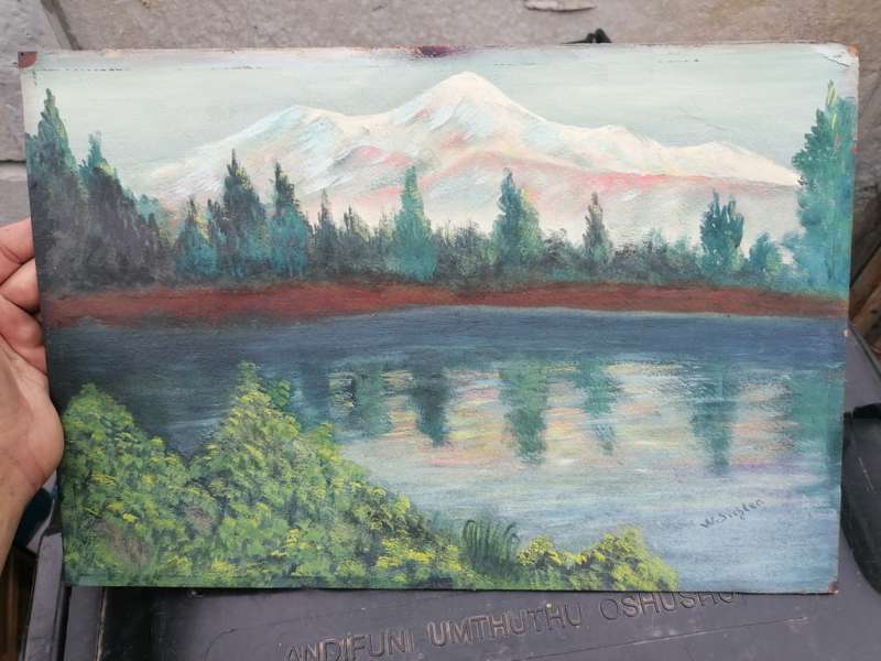 Original vintage oil on board by W Sichter size 48cm x 35cm!!!!!!