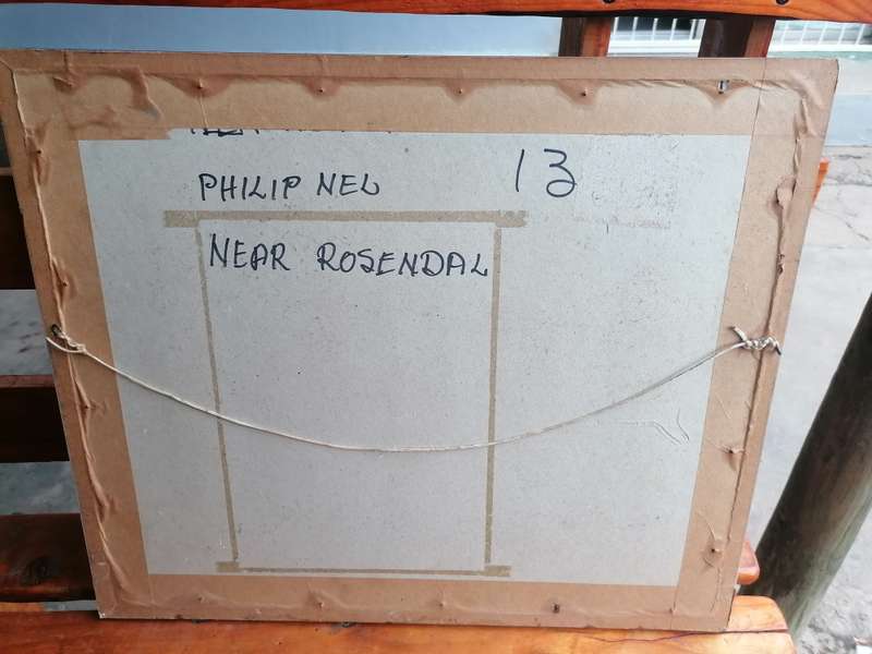Original framed watercolour painting by PHILLIP NEL near Rosendal