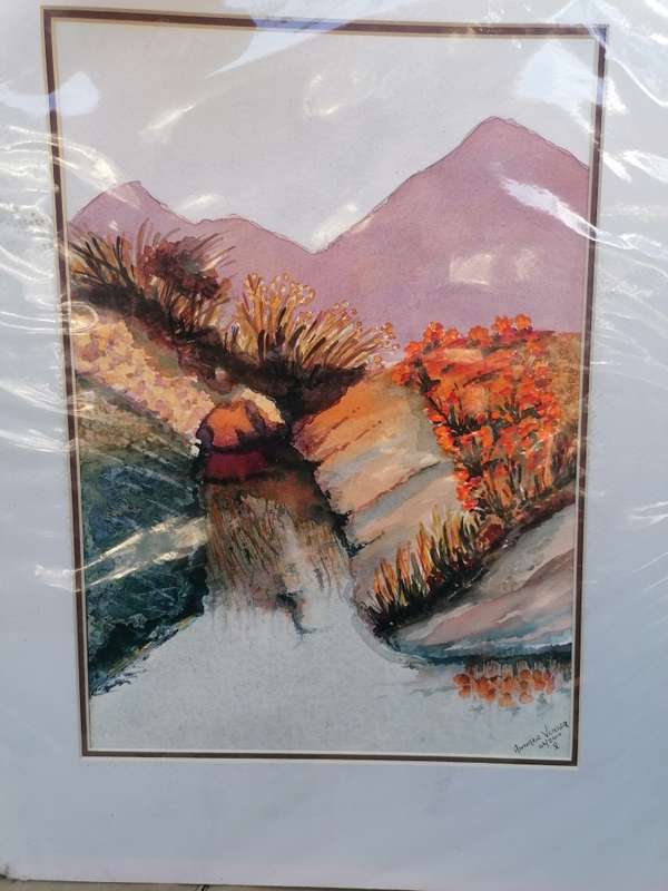 Original watercolor by Annakie Venter