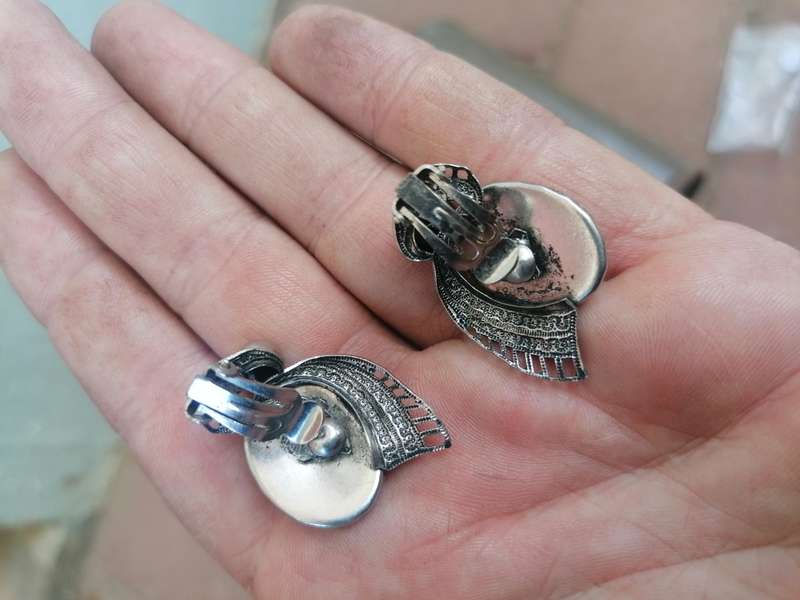 Vintage mother of pearl earrings