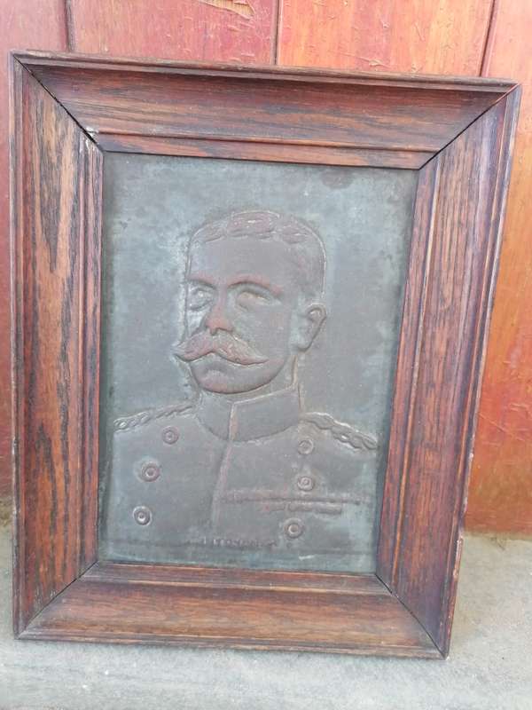 Rare find Portrait of Lord Kitchener - Copper plaque