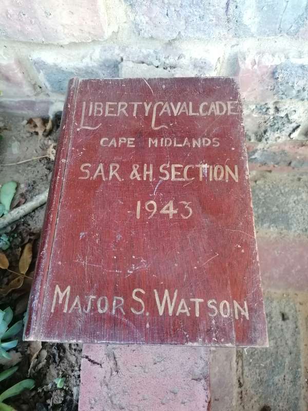 Vintage secret storage box in shape of a book. S. A. R & H SECTION 1943