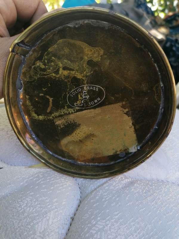 Small solid brass made in cape town pitcher
