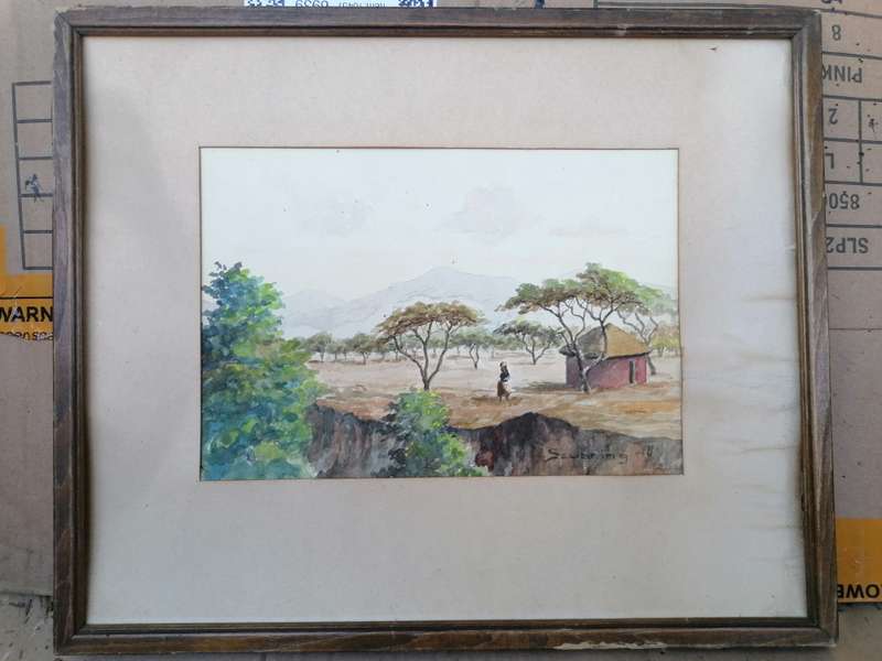 Sebring 1948 Watercolour painting