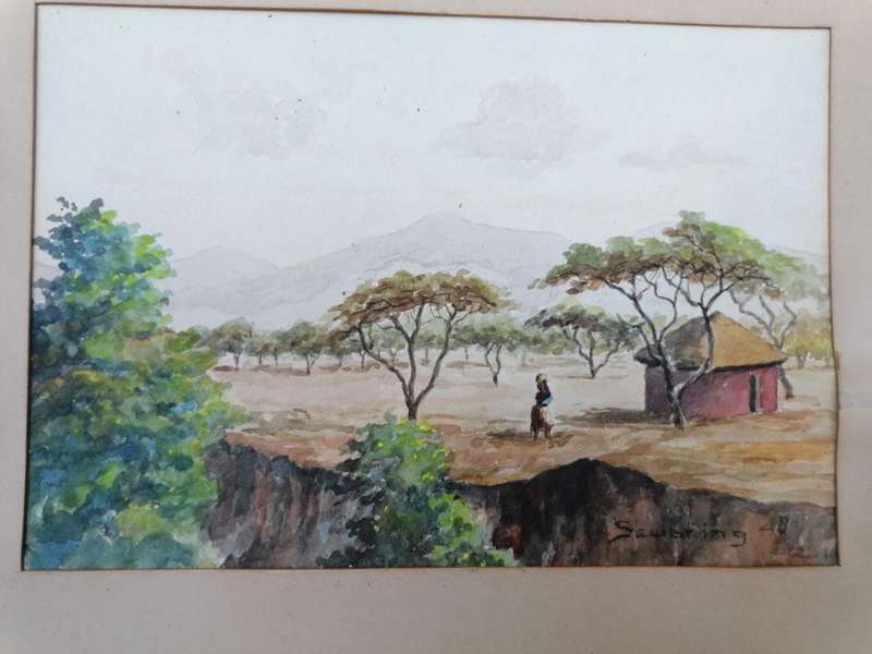 Sebring 1948 Watercolour painting