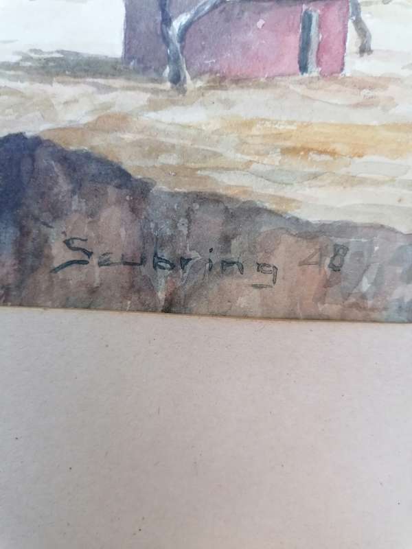 Sebring 1948 Watercolour painting