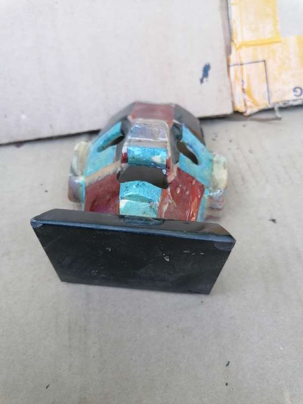 Aztec Mayan Onyx Abalone Semi Precious Stone Mosaic Burial Face