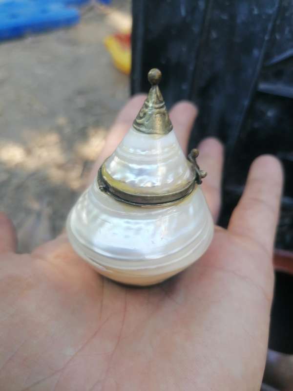 ANTIQUE EDWARDIAN MOTHER OF PEARL SNUFF BOTTLE 1900S