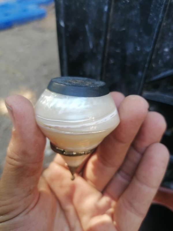 ANTIQUE EDWARDIAN MOTHER OF PEARL SNUFF BOTTLE 1900S