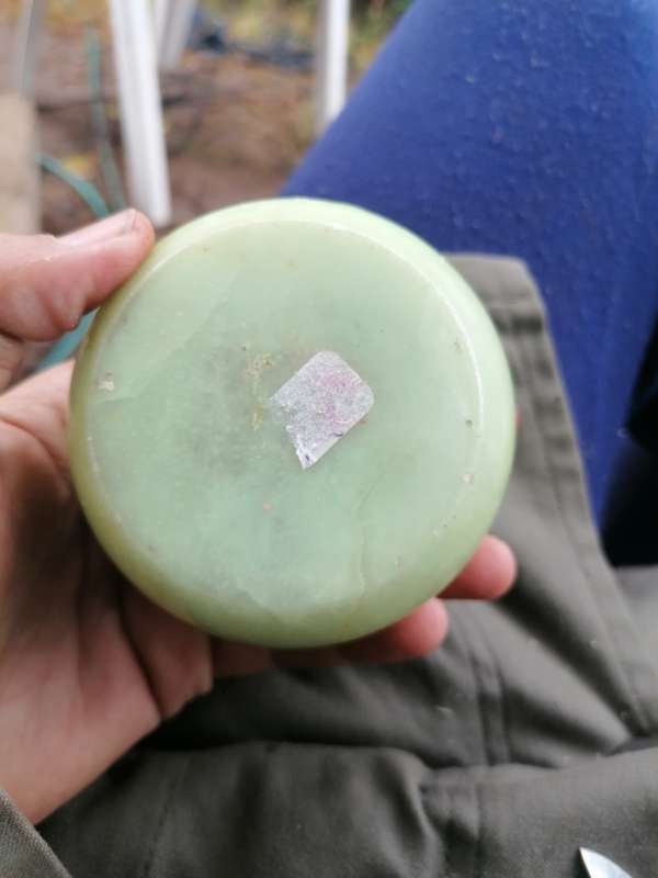 vintage Alabaster trinket box, Made in England