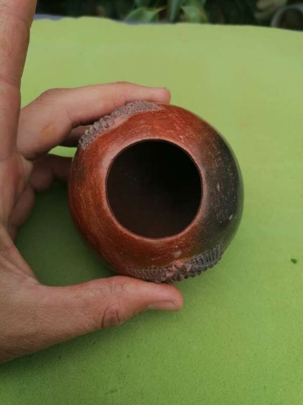 Small Signed zulu pot