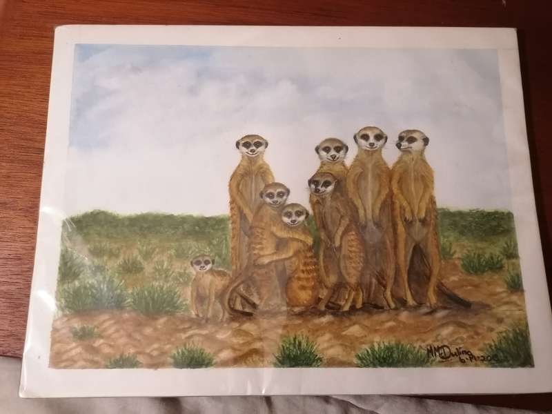 Original watercolor painting by Mm duling
