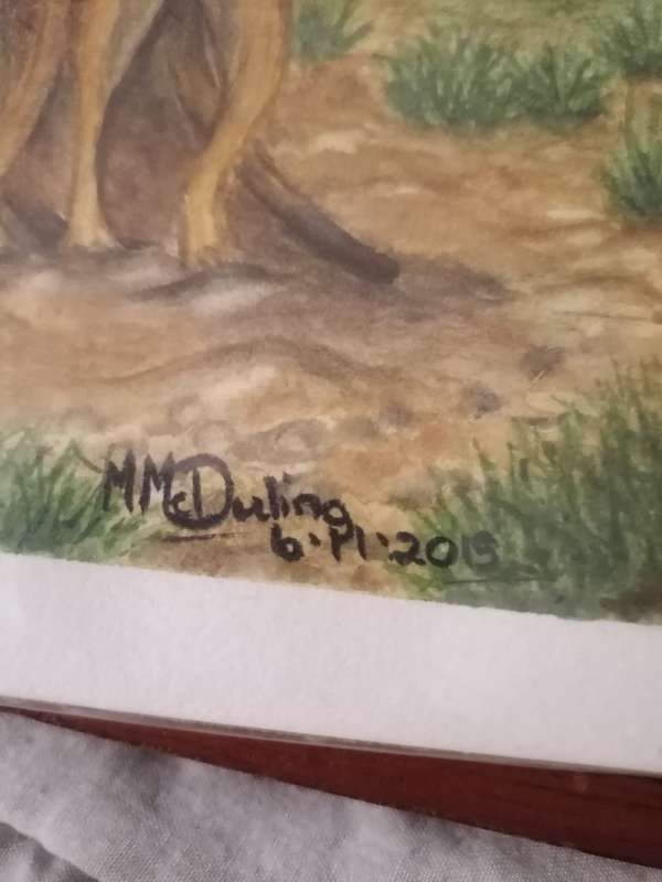 Original watercolor painting by Mm duling