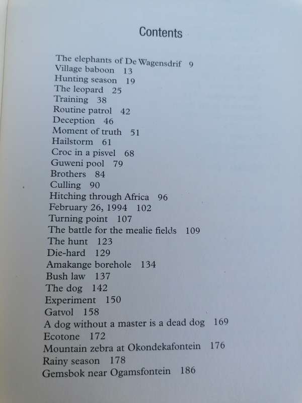 Bushveld, Desert & Dogs: A Game Ranger's Life Book by Christiaan Bakkes