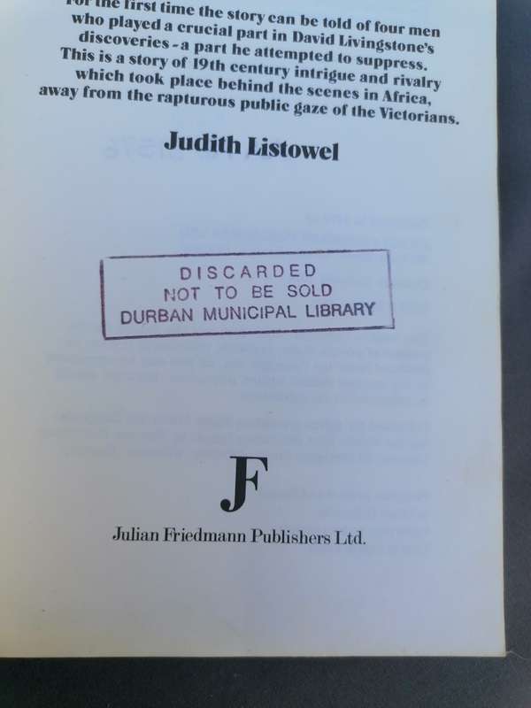 The Other Livingstone By Listowel, Judith