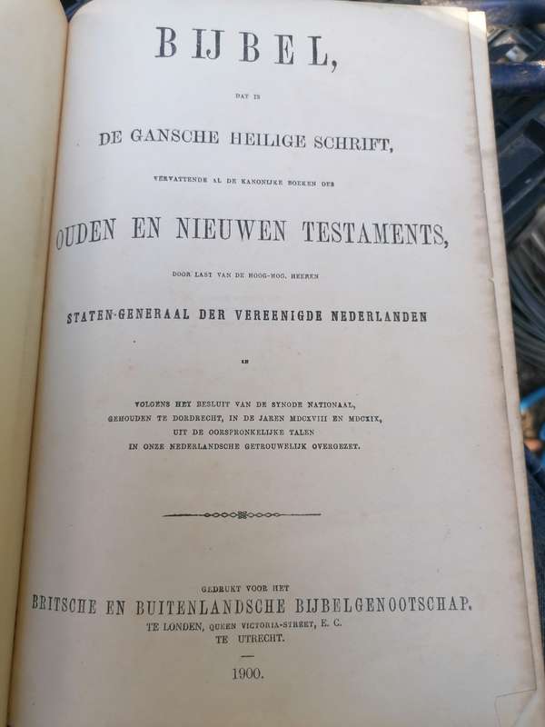 Antique 1900 Bijbel