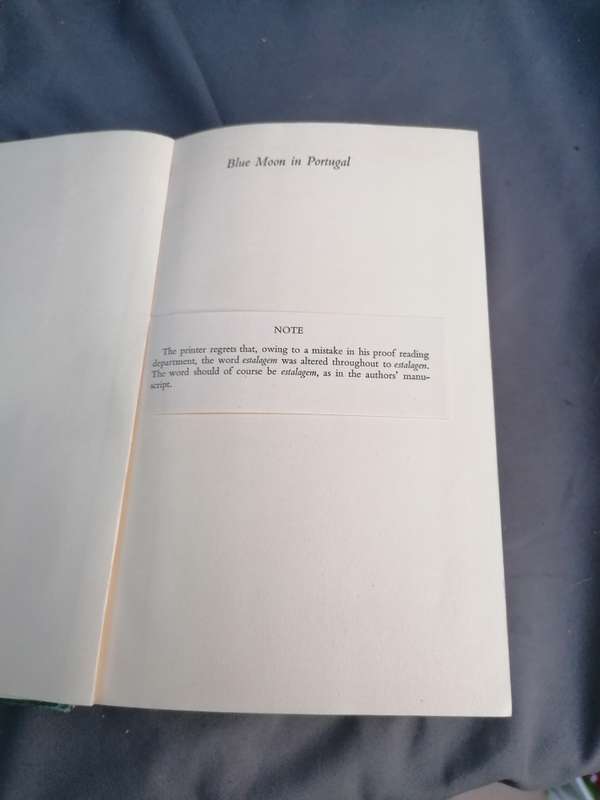 BLUE MOON IN PORTUGAL. (Hard Cover)