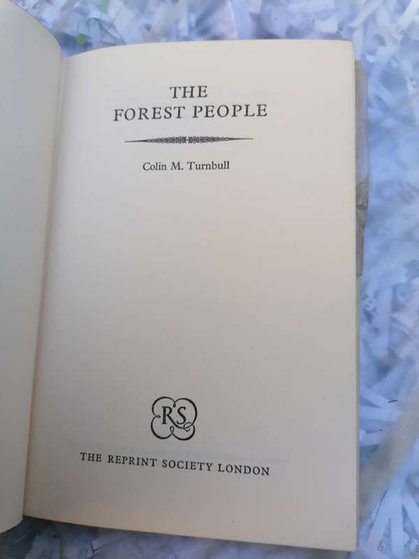 Turnbull, Colin M THE FOREST PEOPLE 1963 Hardback