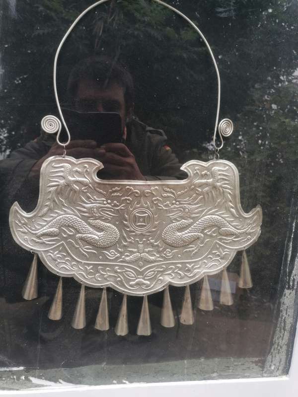 Miao Silver Jewelry Shadow Box