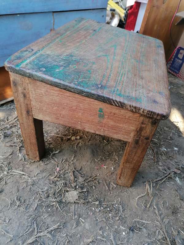 Vintage baby /toddler minature oak desk 43cm x 30cm