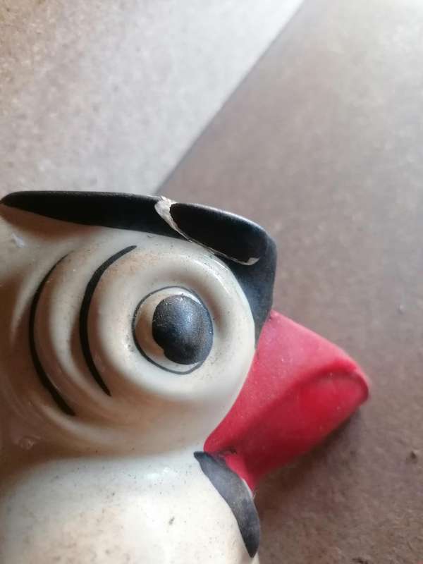 RARE Antique Boho Chic Erphila Czech Ceramic Toucan Creamer Pitcher