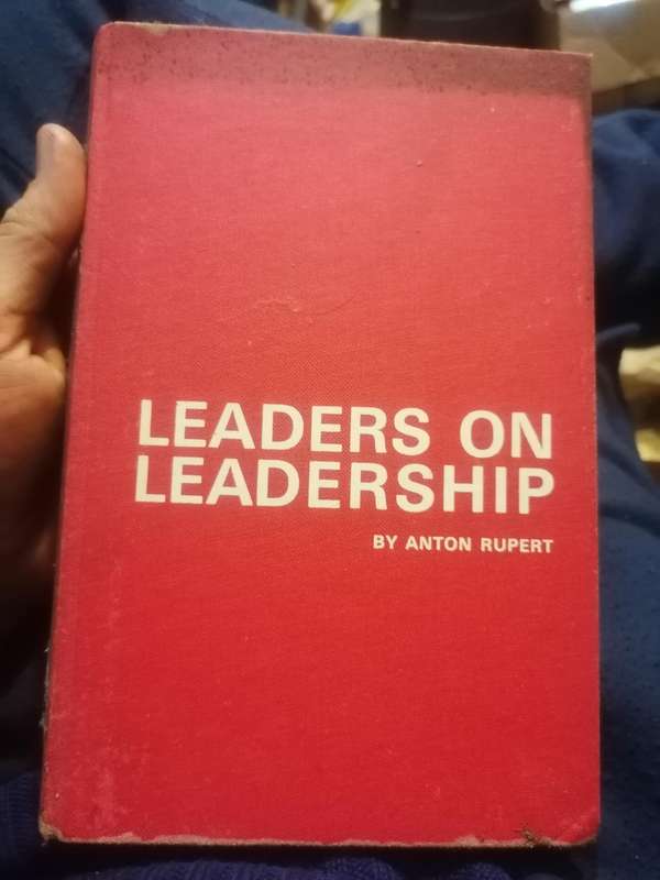 Leaders on leadership by Anton Rupert signed copy