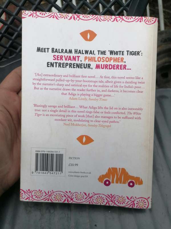 The White Tiger Novel by Aravind Adiga