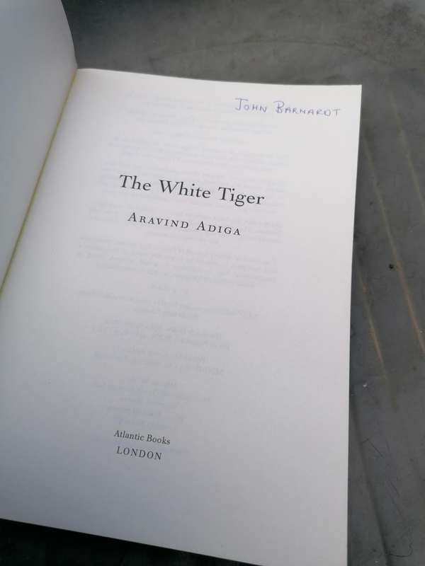 The White Tiger Novel by Aravind Adiga