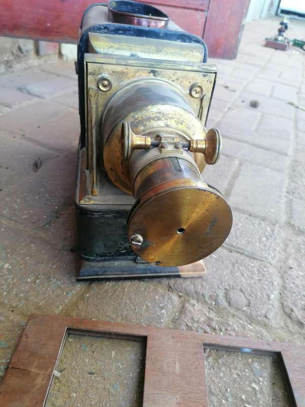 W.C. Hughes Magic Lantern Pamphengos for restoration