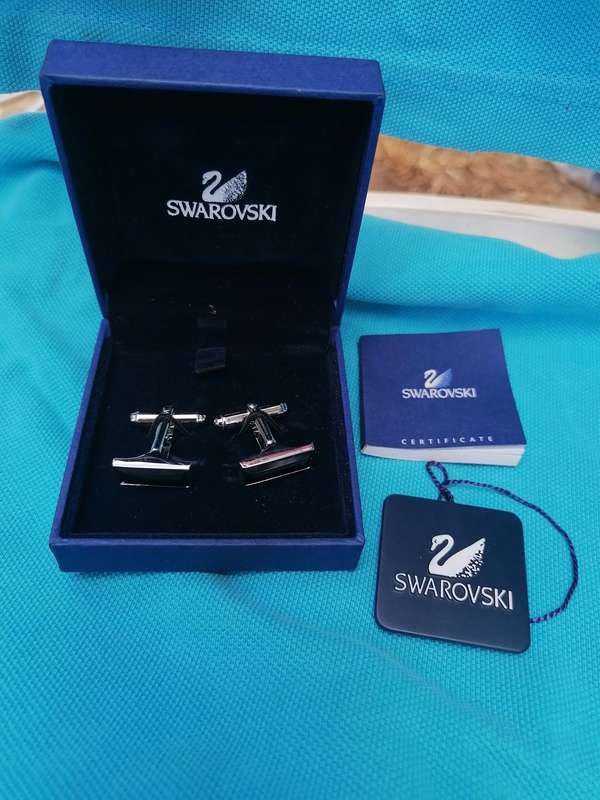 Swarovski Rectangle Jet Black Austrian Crystal