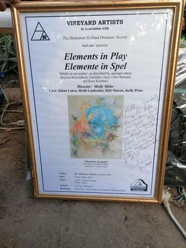 Karel van biljon signed poster