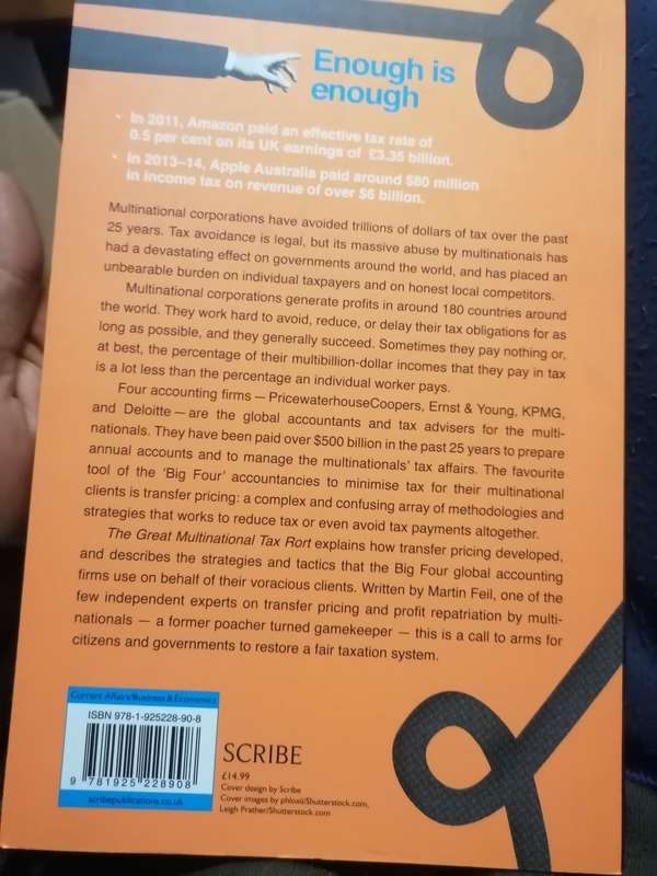 The Great Multinational Tax Rort: How Were All Being Robbed Book by Martin Feil