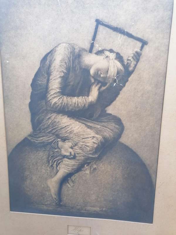 Frederick Watts RA Hope Victorian Engraving