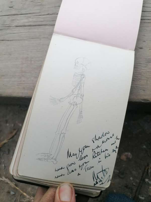 Antique 1920s autograph book.