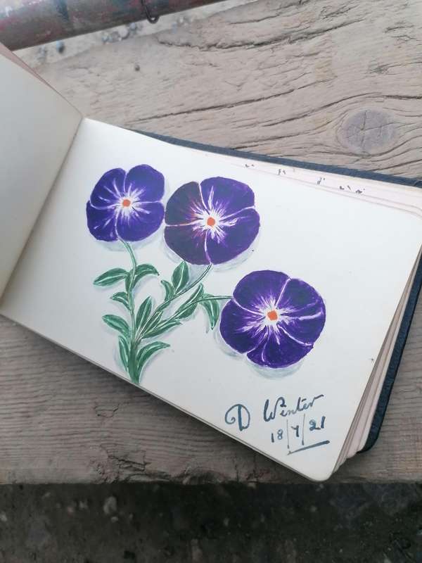 Antique 1920s autograph book.